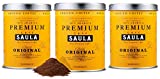 Café Saula, Pack 3 botes de 250 gr. Premium Original 100% arabica molido