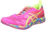 Asics Gel-Noosa Tri 12, Road Running Shoe Mujer, Pink GLO/Safety Yellow, 39 EU