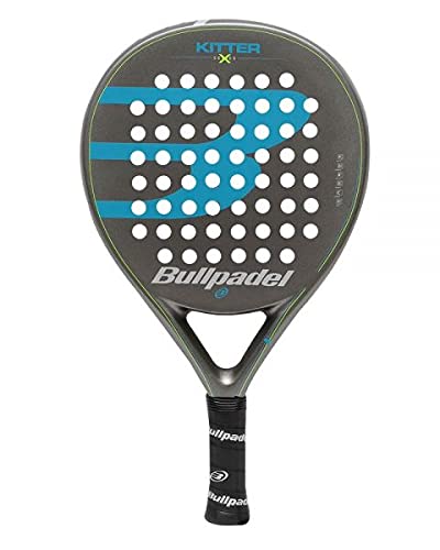 Pala de Padel Kitter Azul + Overgrip / Packs Control, Palas de Padel para Hombre Mujer y niño / Mejor Raquetas de pádel para Jugadores intermedio y avanzado Gran Control