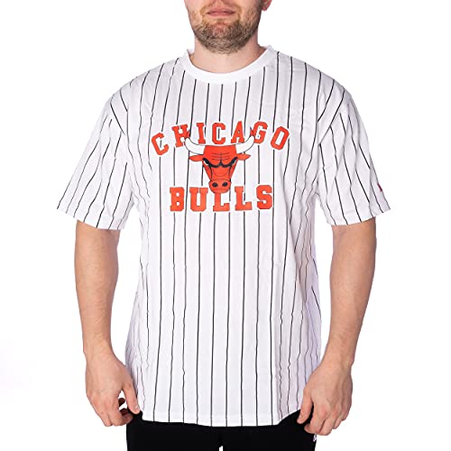 New Era T-Shirt - t-Shirt de basquetebol - t-Shirt - t-Shirt - t-Shirt - t-Shirt - t-Shirt - t-Shirt - t-Shirt - t-Shirt de Manga Curta - NBA - NFL - Bulls - Lakers - Raiders, Chicago Bulls, XL