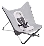 BÉABA Hamaca para Bebé y Niño, Compacta y Evolutiva, Ultracómoda, Plegable y Fácil de Transportar, Robusta, Fabricada en Francia, Balancín, Gris