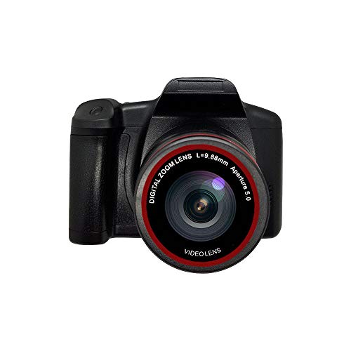 Kasachoy Cámara SLR digital, pantalla TFT LCD de 2,4 pulgadas, sensor CMOS de 16 MP, zoom 16X antivibración para entusiastas de viajes y viajes familiares, color negro