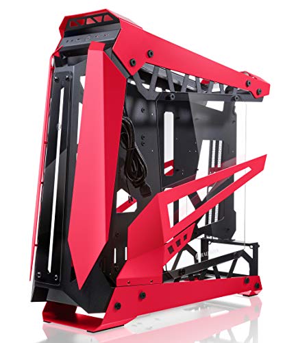 Raijintek NYX Pro Showcase Caja Ordenador- EEB and EATX Case Adapté à la Refrigeracion Liquida PC, Caja Pc Pared Transparente, Montage Certical de la Carte Graphique Uniquement, Pc Case, Rojo