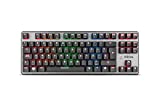 Krom Teclado Gaming Kernel TKL -NXKROMKRNLTKL - Teclado Mecanico, sin Teclado numerico, iluminacion LED RGB, silencioso, Layout Español