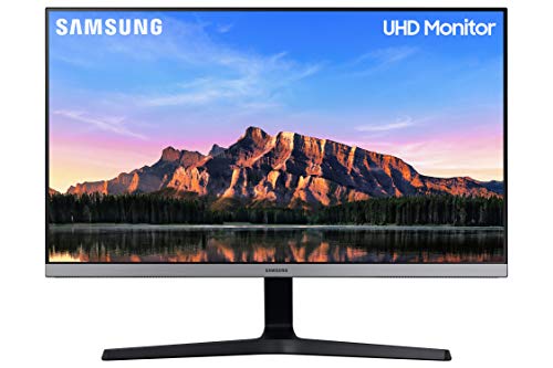 Samsung U28R552 - Monitor de 28" sin marcos 4K (3840x2160, 4 ms, 60 Hz, HDR10, FreeSync, LED, IPS, 16:9, 1000:1, 300 cd/m², 178°, HDMI 2.0, Base en V) Gris Oscuro