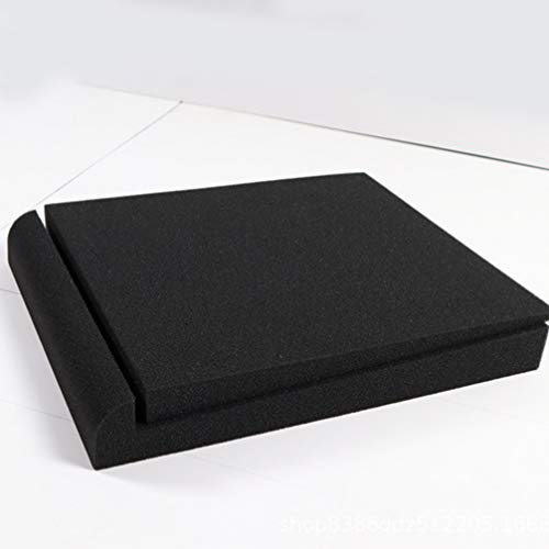 Supvox 2 Uds Almohadillas de Aislamiento Acústico Almohadillas de Espuma de Aislamiento de Altavoz de Monitor de Estudio Cojín de Espuma de Altavoz Pequeño de 4 Pulgadas
