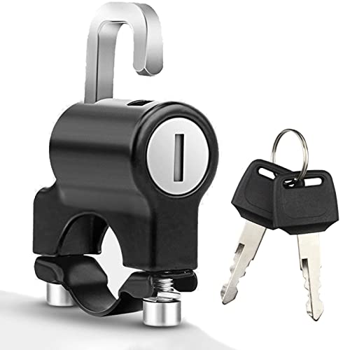 Candado para casco de moto, gancho universal, candado de seguridad, candado eléctrico, para casco de moto, con 2 llaves, candado universal, para antirrobo, casco de 22 mm - 28 mm