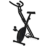 T-LoVendo TLV-XB01 Bicicleta Estatica Plegable Tipo X Entrenamiento Fitness Cardio Pantalla LCD, Negro