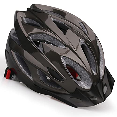 KINGLEAD Casco Bicicleta Adulto Casco Bicicleta Hombre Mujer Casco MTB Casco Bici con Visera Desmontable Carretera Montaña Cacso de Cilismo Ligero Tamano Adjustable 57-62CM