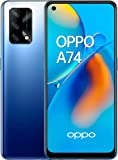 OPPO A74, Smartphone 128GB, 6GB RAM, Dual SIM, Carga rápida 33W, Azul, Versión ES