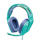 Logitech G335 Auriculares con Cable para Gaming, Micrófono Volteable, Jack de 3.5mm, Almohadillas de espuma viscoelástica, compatible con PC, PlayStation, Xbox, Nintendo Switch - Verde