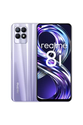 realme 8i - Smartphone Libre (Pantalla fluida de 6.6" 120 Hz, 4GB RAM + 64GB Almacenamiento, MediaTek Helio G96, Cámara triple de IA de 50 MP, Batería de 5000 mAh, Dual SIM) Stellar Purple
