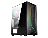 MSI MAG VAMPIRIC 100R Mid-Tower - Caja de PC Gaming (1 x 120 mm ARGB Ventilador Incluido, Panel Cristal Templado, Filtro Polvo magnético, ATX, m-ATX, Mini-ITX) Negro
