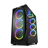 Sharkoon REV300 RGB - Caja de Ordenador, PC Gaming, Torre E-ATX, Negro