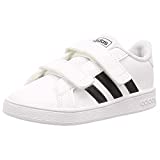 adidas Unisex Bebé Grand Court Sneaker, Cloud White/Core Black/Cloud White, 20 EU