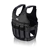 20kg Chalecos de Peso para Entrenamiento, ​Fuerza Chaleco Ponderado Pesado Ajustable (Vacío)