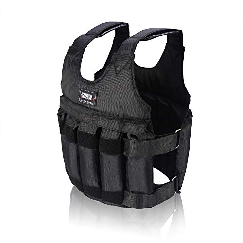 20kg Chalecos de Peso para Entrenamiento, ​Fuerza Chaleco Ponderado Pesado Ajustable (Vacío)