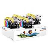 Tinnee - 20 paquetes LC123XL cartucho de tinta, cartuchos equivalentes para Brother LC123, montados en impresoras Brother MFC-J4510DW MFC-J4410DW MFC-J870DW MFC-J6520DW DCP-J132W MFC-J470DW MFC-J650DW