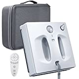 HUTT W66 Robot Limpiacristales 2600Pa, Robot Limpieza de Ventanas con Función de Rociado Automático de Agua de 150 ml, Navegación Inteligente, Control Remoto, Transmisión de Voz, 4 Mopas