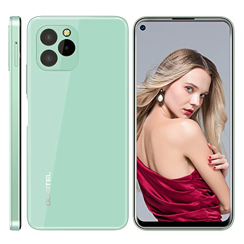 Moviles Libres, OUKITEL C21 Pro 6.39" HD+ Pantalla,4G Android 11 Telefono Movil, 4000mAh Batería,21MP 8MP Cámara,4GB ROM+64GB (SD256GB) Octa-Core Dual SIM Movil Libre, Face/Fingerprint ID (Verde)