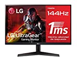 LG UtraGear 24GN600-B - Monitor 24 pulgadas gaming, 144 Hz, 1 ms, 1000:1, 300nit, sRGB 99%, HDMI, DisplayPort, Color Único
