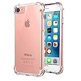 Jenuos Funda iPhone SE 2022 5G, iPhone SE 2020, iPhone 8 / iPhone 7, Carcasa Transparente Suave Silicona y Protector Cover Cristal TPU Case Anti-Arañazos - Transparente (7G-TPU-CL)