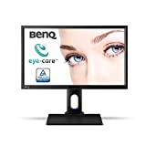 BenQ BL2420PT - Monitor para Diseñadores de 23.8" (2K QHD, 2560x1440, 100% sRGB, Rec. 709, IPS, modo CAD, Low Blue Light , Flicker-free, Altura y Rotación Ajustable), Color Negro