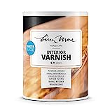 Barniz Interior con Acabado Brillante al Agua - Cuidado y Decoración de Muebles de Madera en Interior Ideal para Sillas, Puertas, Ventanas, Escaleras, Pasamanos y Marcos (750 ml, Incoloro)