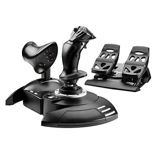 Thrustmaster T.Flight Full Kit X: Kit Completo para Simulación de Vuelo, Joystick y Acelerador Desmontable, Pedales de Timón con Rieles Deslizantes, Compatible con Xbox Series X|S, Xbox One y PC