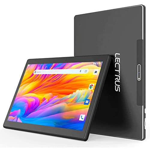 Lectrus Tablet 10 Pulgadas, Tablet Android 10.0, 2GB+32GB, WiFi Tablet PC, Certificado de Google GMS, Cámara Dual y Altavoz, Bluetooth, Tipo USB C, 6000MAH