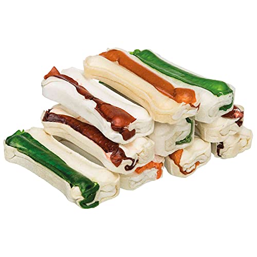 TRIXIE 10 Mini Huesos Snack Piel Masticable, 8 cm, 230 g, Perro