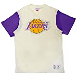 Mitchell & Ness NBA Color Blocked Tee - Camiseta, Los Angeles Lakers, M