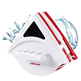 Edihome, Limpia Cristales Magnético, con Doble Lateral para Ventanas de 15-24 mm, Profesional, Limpiacristales, Incluye 6 esponjas, 4 escobillas, 12 ajustadores de esponjas