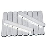 KOET - Placas de acero extraíbles para chalecos y lastres, resistentes a la corrosión, pesas de entrenamiento, diseño alargado con cabeza redonda