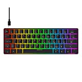 havit Mini Teclado Mecanico Gaming Compacto 60 Español para Juegos Premium, Azul Switches Mecánicos 62 Teclas Gaming Teclado para Juegos y Trabajo