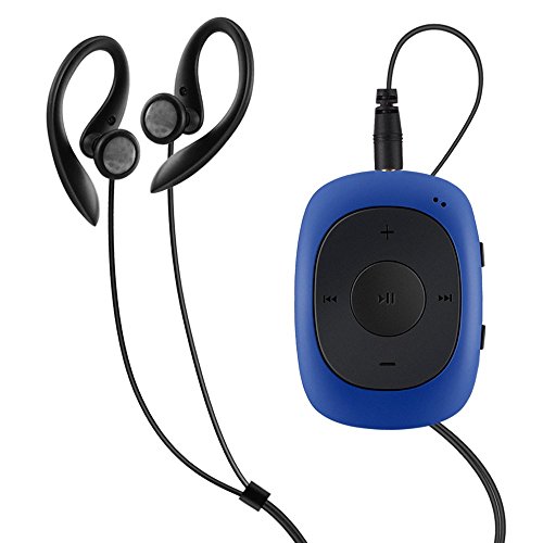 AGPTEK Reproductor MP3 de 8 GB portátil, con Pinza y Radio FM, Compatible con los formatos MP3, WMA y WAV, Color Azul