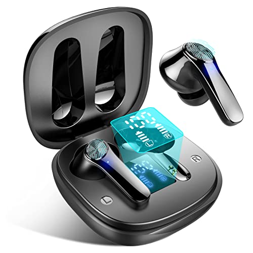 Auriculares Bluetooth 5.1 Auriculares Inalambricos Deportivos Reducción de Ruido In-Ear Auriculares HiFi Stereo Cascos Sport con Microfono 35 Horas de Eeproducción IP7 Impermeable Carga Rápida USB-C