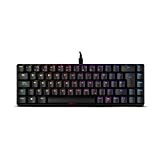 Ozone Mini Teclado Gaming Tactical -OZTACTICALSP- Mecanico sin Teclado numerico, Bluetooth, Switches Outemu Red, Iluminacion LED RGB, Silencioso, Layout Español, Negro