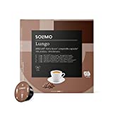 Marca Amazon - Solimo Dolce Gusto LUNGO - Certificada UTZ - 96 Cápsulas (6 Paquetes x 16)