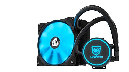 Nfortec Hydrus V2 Refrigeración Líquida 1200mm con Ventilador LED Blue de 120mm (Compatible con AMD e Intel) - Color Azul