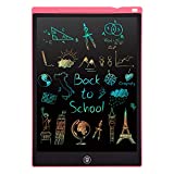 Tableta Escritura LCD Color, 12'' Tablet Escritura Pantalla Colorido Infantil PINKCAT Gráfica Pizarra Dibujo Niños Adecuada Juguete Educativo Regalo para el Hogar, Escuela, Oficina (Rosado)