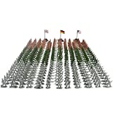 RAINBOW TOYFROG Army Men Play Bucket-Soldados de la Segunda Guerra Mundial, juego de 300 piezas