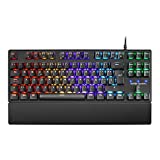 Mars Gaming MKXTKLBES, Teclado Mecánico Ultra-compacto TKL RGB, Reposamuñecas, Switch OUTEMU SQ Azul, Idioma Español