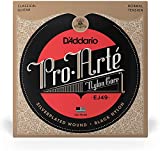 D'Addario Cuerdas Guitarra Española | Cuerdas de Guitarra Española | Cuerdas para Guitarra Española | EJ49 Juego de Cuerdas, Negro