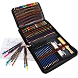 Lapices de Colores Lápices de Dibujo, Juego de 72 piezas incluye Lapices acuarelables, Lapices de dibujo, Grafito, Lapiz de carbón, ideal para Principiantes, Niños y Adultos Dibujo, Coloración