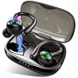 Auriculares Inalambricos Deportivos, Auriculares Bluetooth 5.1 Sport IP7 Impermeable Cascos Inalambricos con Microfono, Control Táctil In-Ear Auriculares Running, Hi-Fi Estéreo, Reproducci 40 Horas