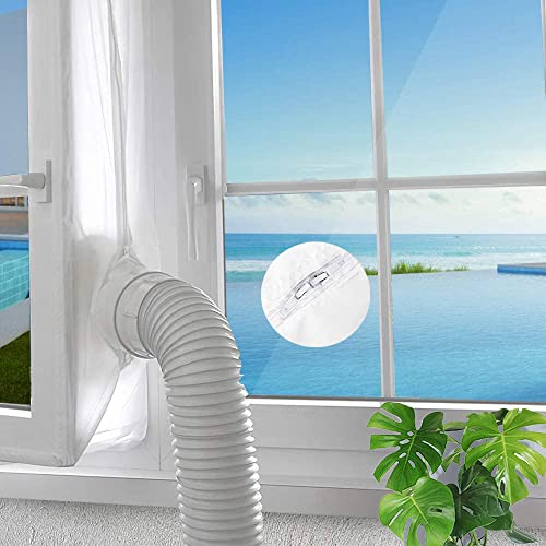 400CM Aislamiento de Ventanas para Aire Acondicionado Móvil y Secadora, Adecuado para Unidad de Aire Acondicionado Portátil- Cinta de Mejorada