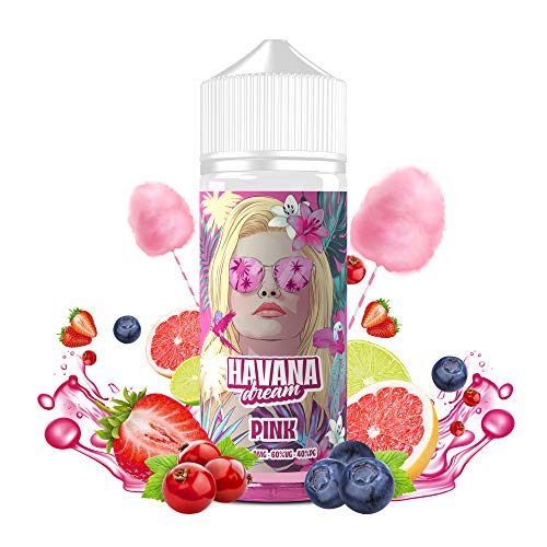 E-Liquid PINK | 100ML TPD | HAVANA DREAM PINK | Sin Nicotina: 0MG | E-Liquido para Cigarrillos Electronicos - E Liquidos para Vaper 70/30