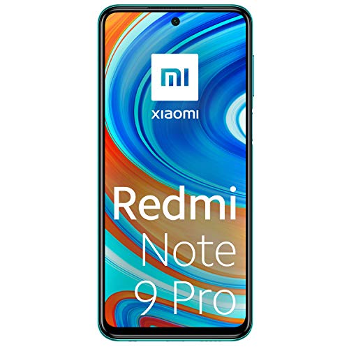 Xiaomi Redmi Note 9 Pro - Smartphone con pantalla FHD+ 6.67" DotDisplay (6 GB+128 GB, cámara cuádruple 64 MP con IA, SnapdragonTM 720G, batería 5020 mAh) Verde