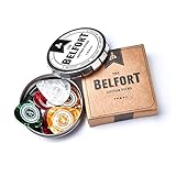 BELFORT® 20 púas de alta calidad para guitarra: incluye eBook gratis. En una elegante caja de regalo. Púas de guitarra de celuloide extremadamente resistentes, 4 grosores: 0,46-1,20 mm